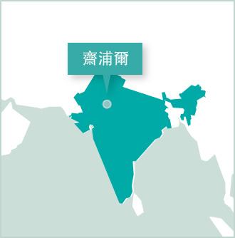 Projects Abroad Volunteer Placement in India, South Asia Map of the volunteer project destination in Jaipur, Northern India with Projects Abroad