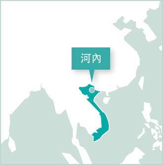 Projects Abroad越南志工辦事處位於河內 地圖:越南志工項目設立在河內